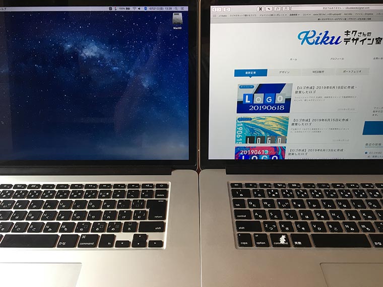 フリーランスデザイナーの制作環境 ハードウェア編 Macbookpro Kiku Note